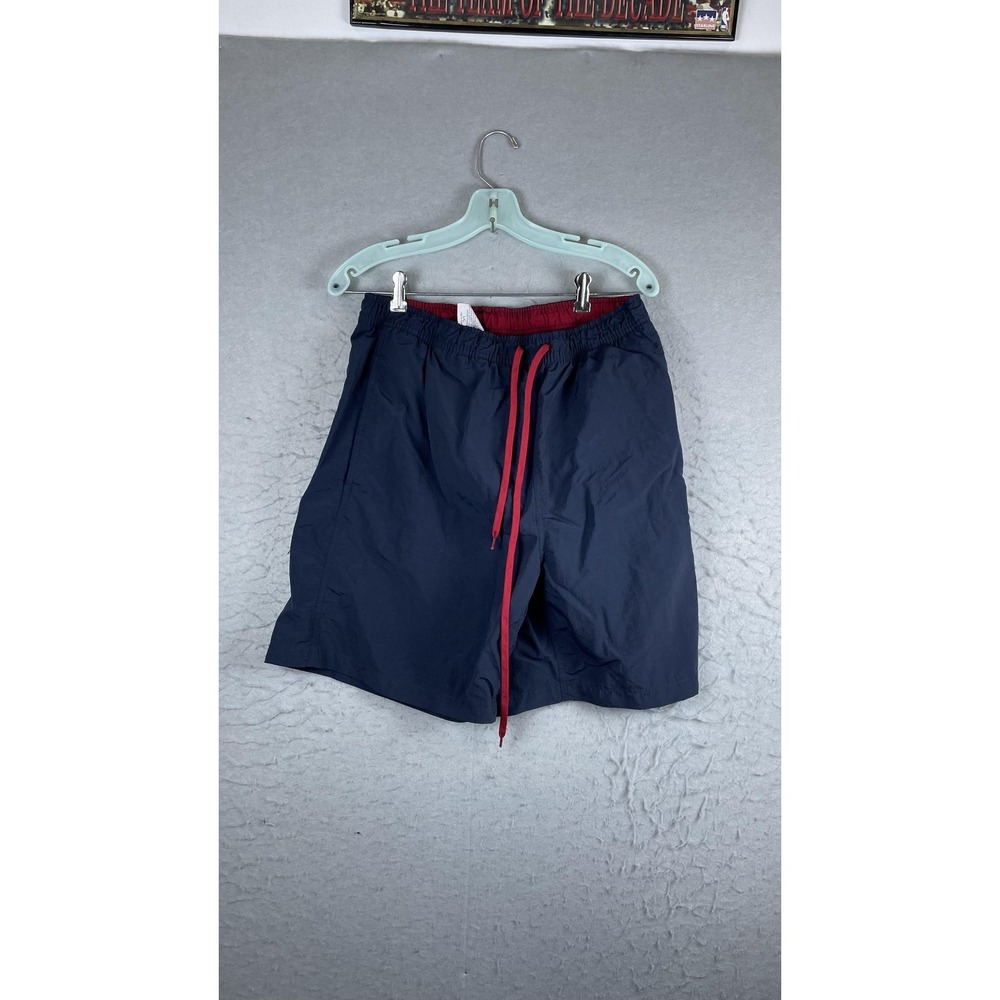 Chaps Ralph Lauren Shorts Mens Large Blue Swim Trunks Patriotic USA Flag